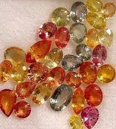 Fall colored sapphires, September Birthstones