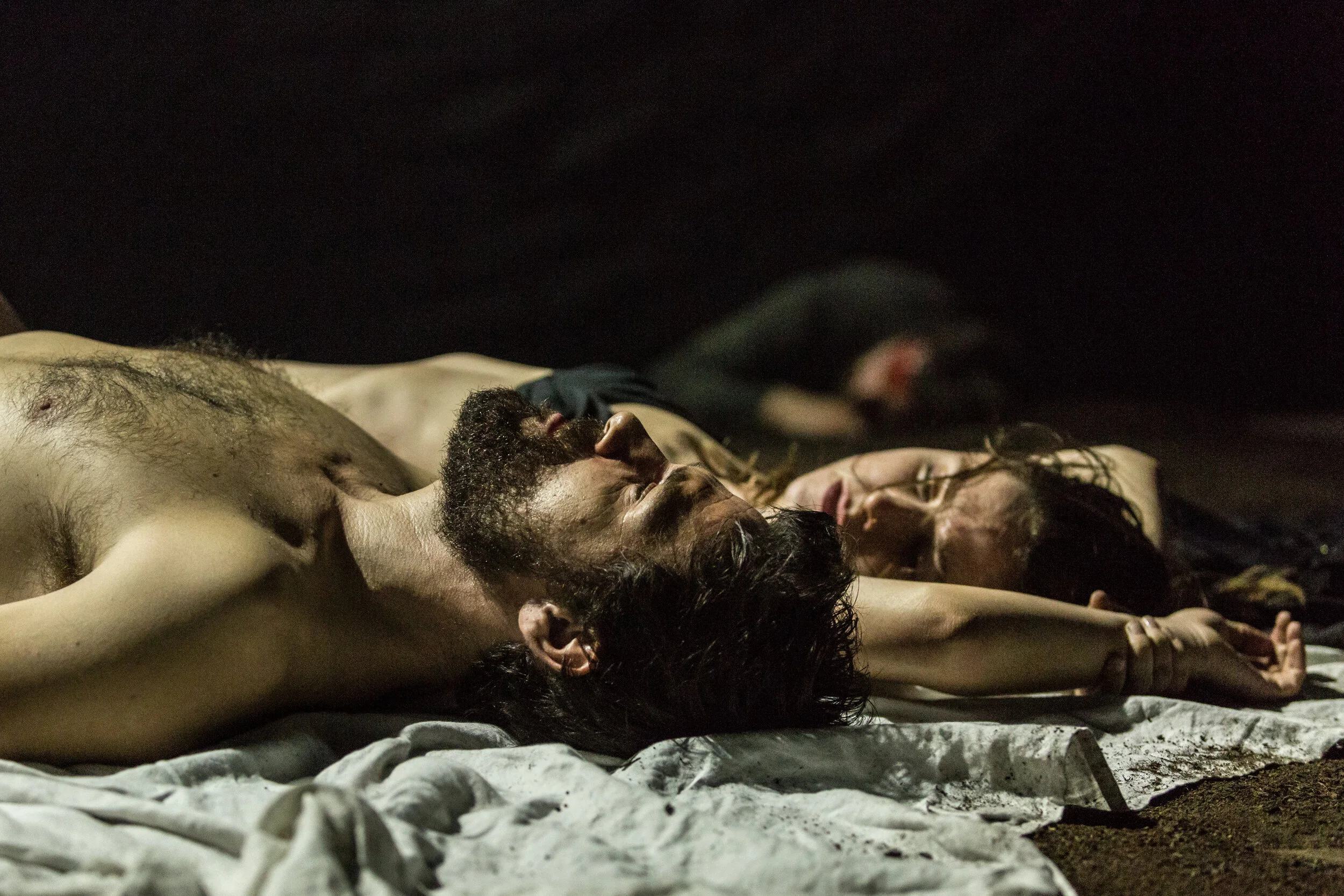  Matt Ryan and Judith Roddy in Knives in Hens at the Donmar Warehouse. Photo by Marc Brenner  