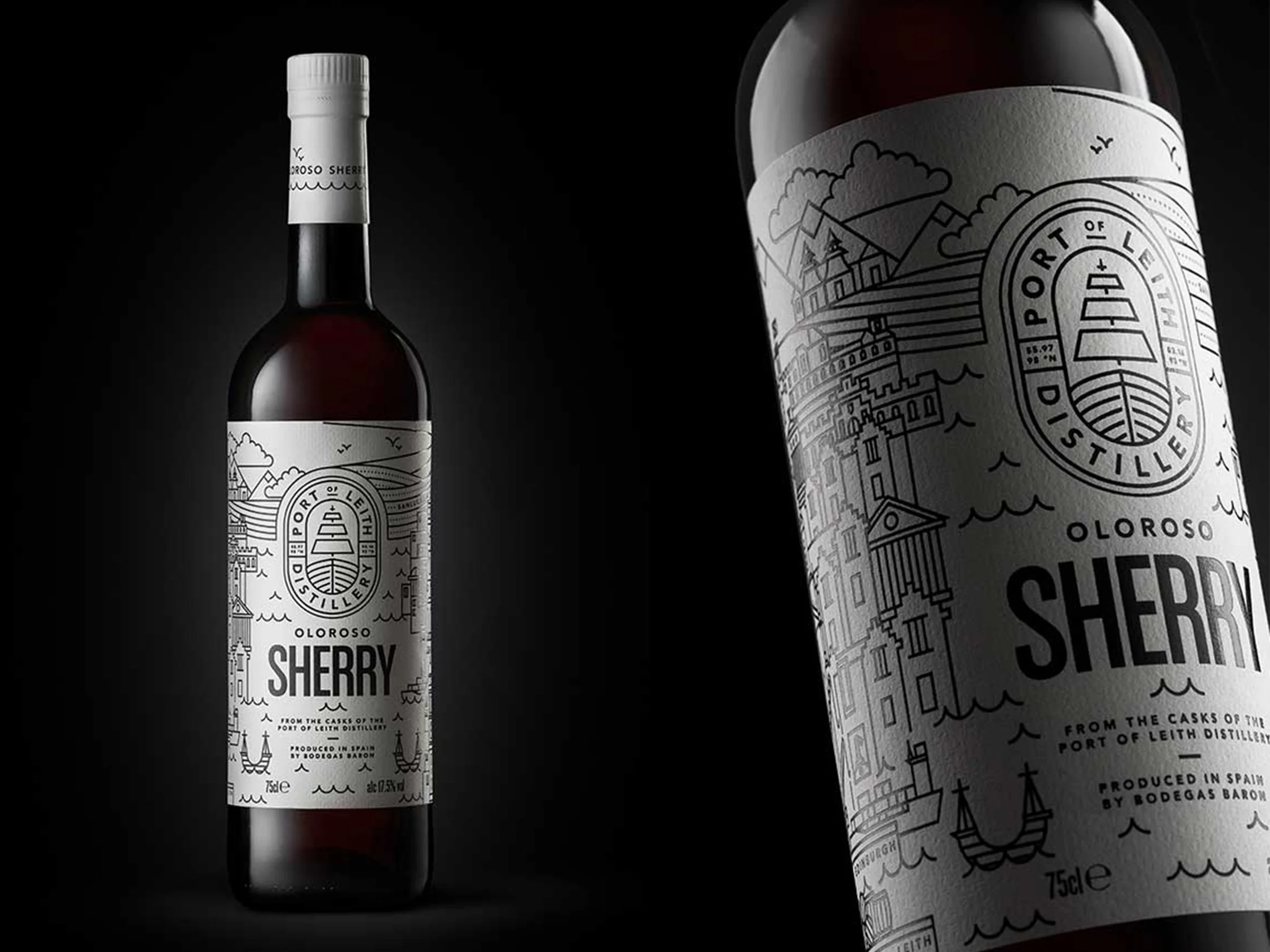 While waiting for Scotland's first vertical distillery to be built it seemed appropriate to share and enjoy the fine Oloroso sherry that will flavour the oak casks in which Leith Distillery's new whisky will mature. They located their chosen casks from a family owned traditional bodega in Jerez, Spain and rather than ignore the liquid that will signify the delicate tones of their soon to be Single Malt Whisky, Leith Distillery decided to make it their very first product.