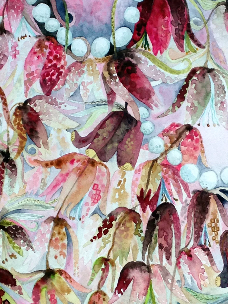 Fritillarias & Crow Detail