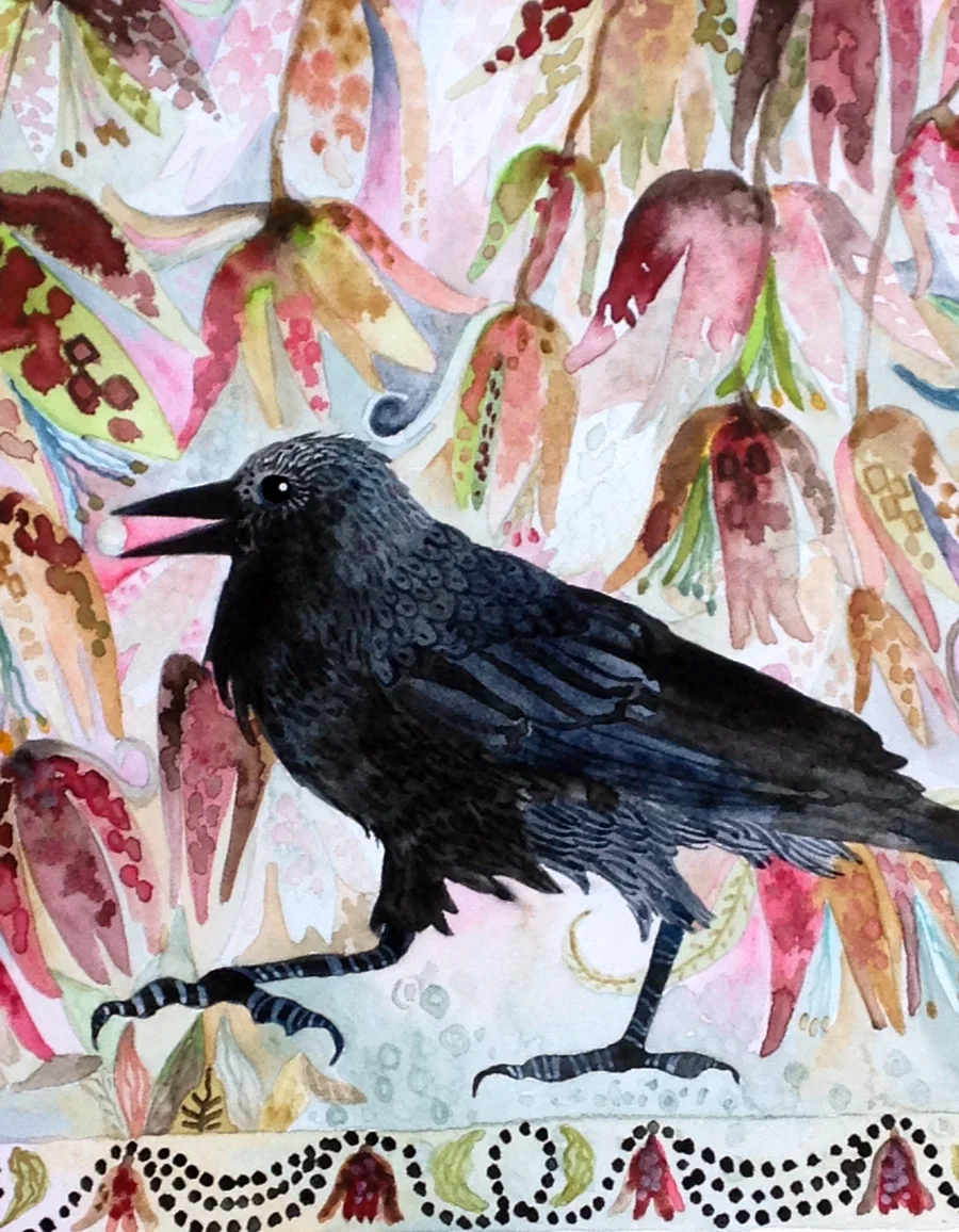 Fritillarias & Crow Detail
