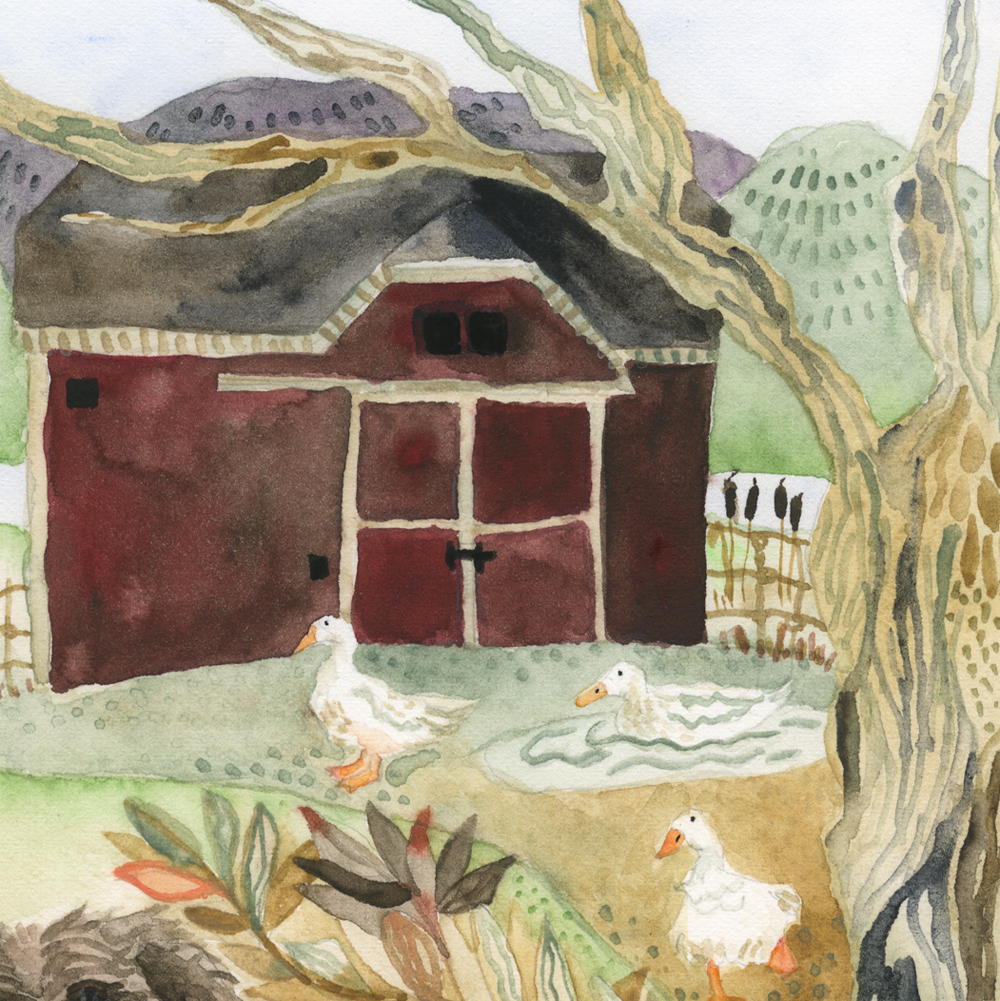 "Two Dogs" detail