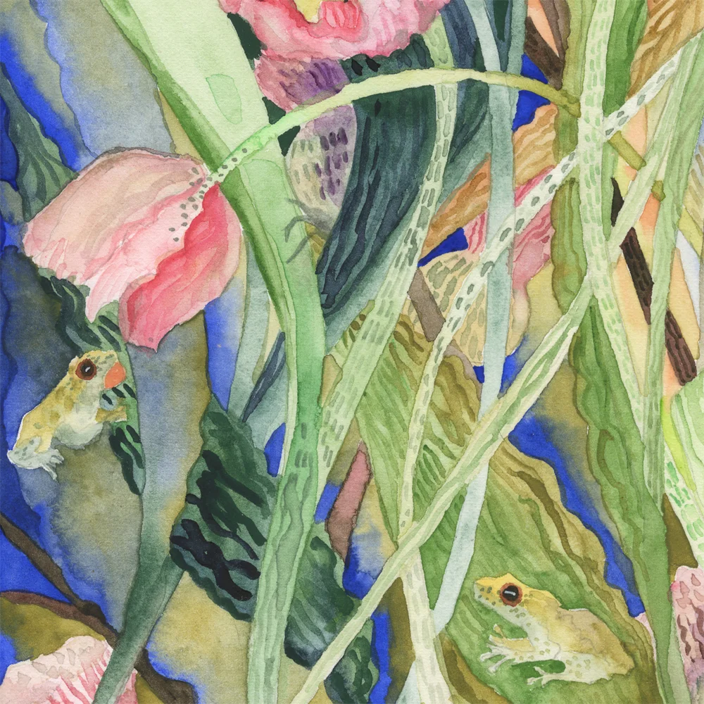 "Pink Tulips" detail