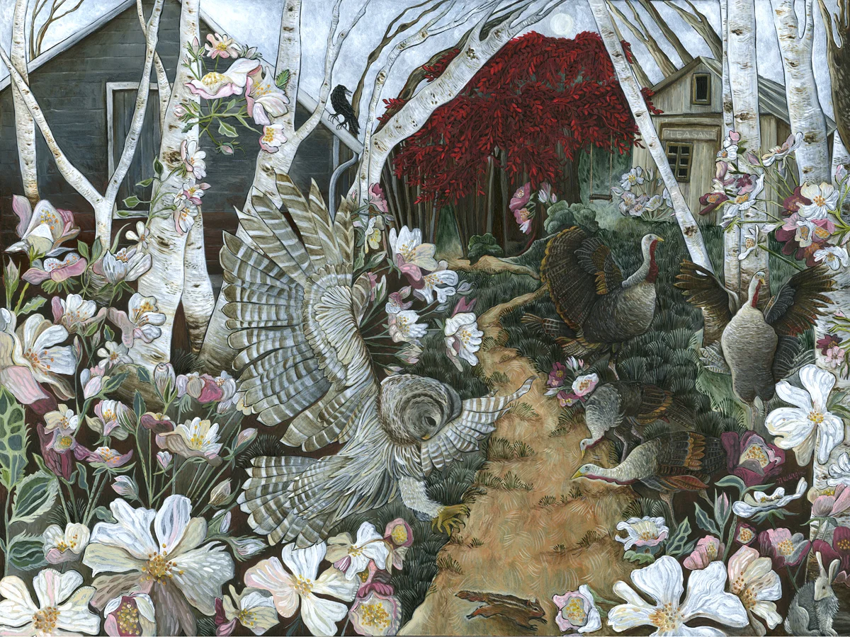 "Pleasant" 18" x 24" Acrylic on birch panel $3200.
