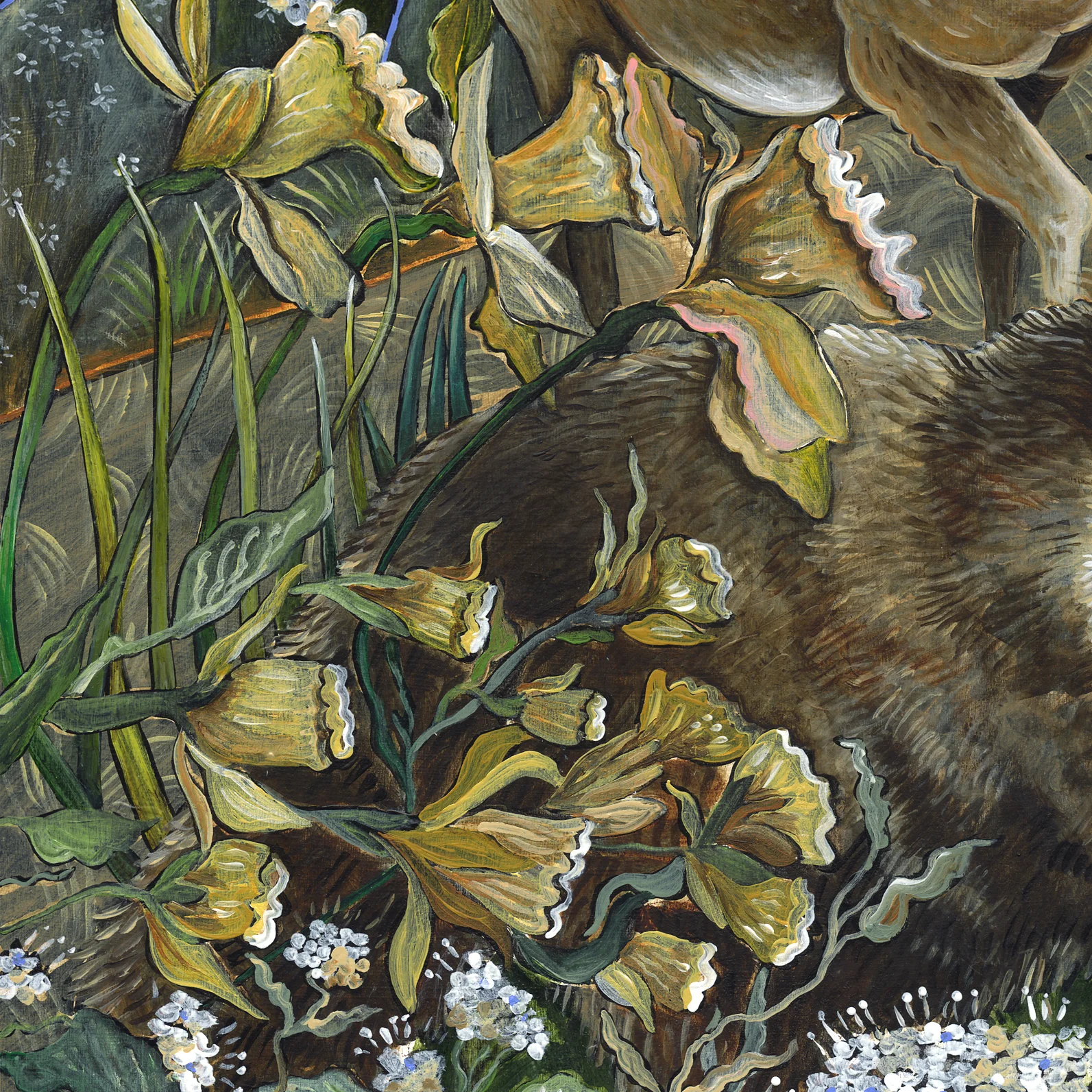 “Peaceable Kingdom. The Animals” detail.