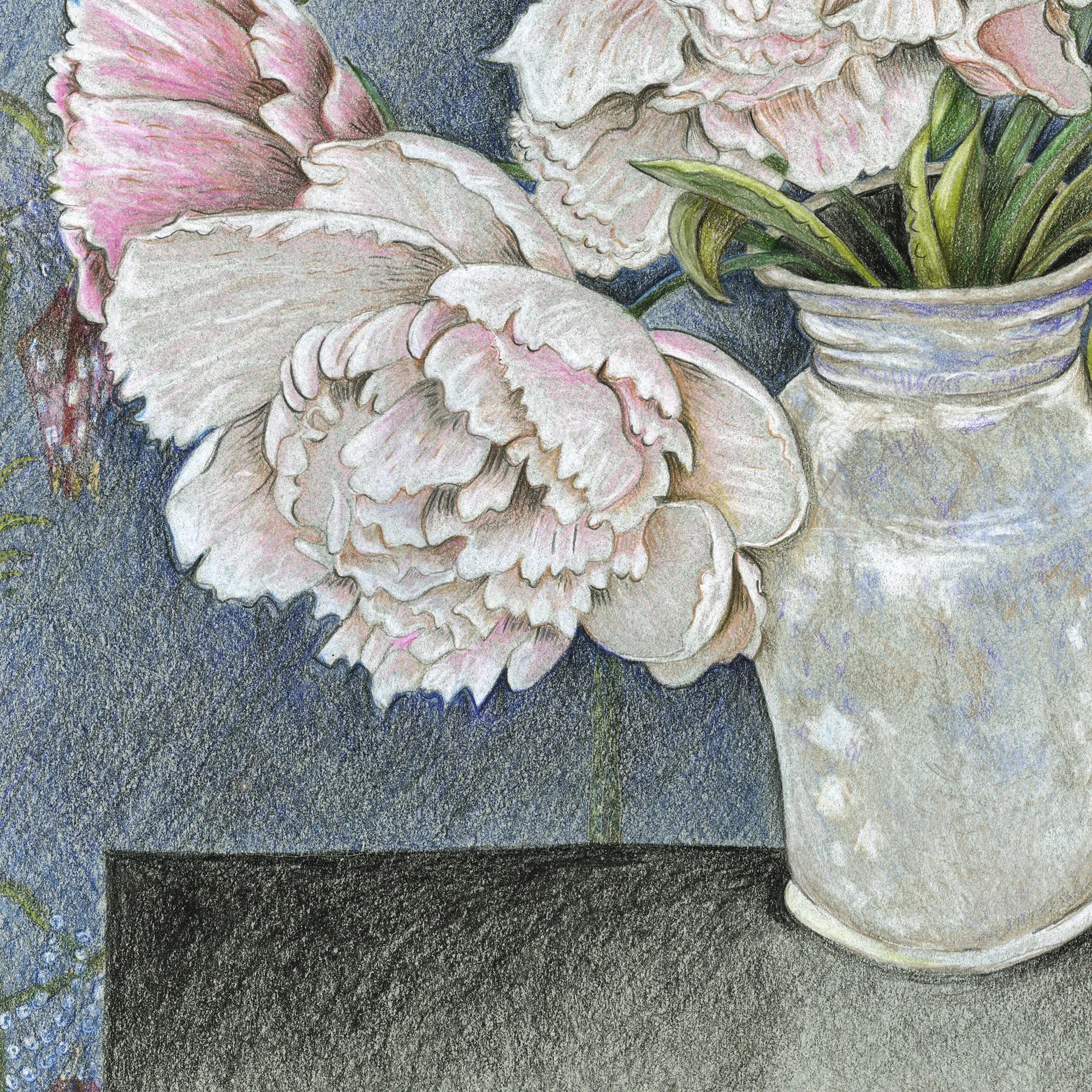 “Peonies’ detail.