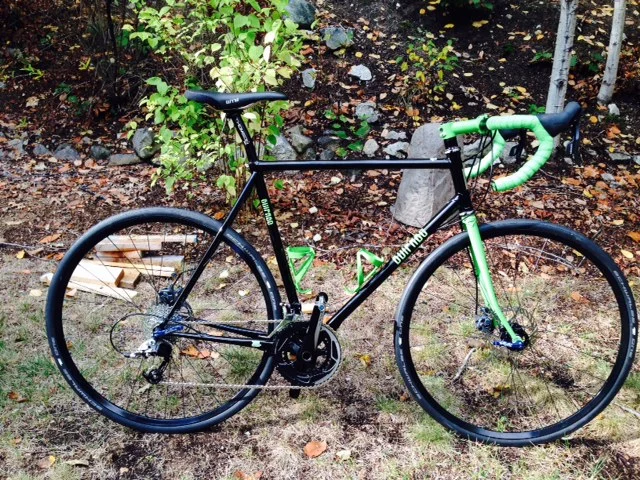 AFTER....Disc Brakes, internal cable routing, 1" 1/8 steerer and ready to throw any CX course or dirt road you can muster up!