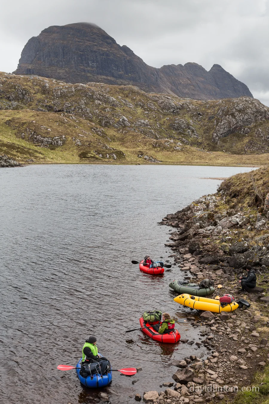 Discovering a new way to explore, with new friends under Suilven, Scotland