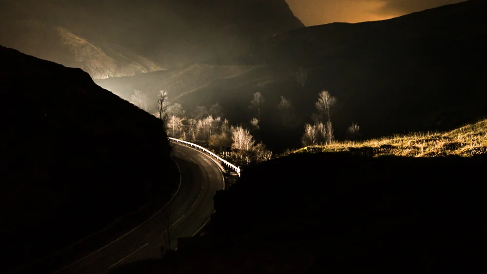This Photo was taken on an old road above the new road. If you know your classic Scottish photography, you’ll know this spot. Conditions weren’t right for a straight ahead shot, so here’s a crop which I quite like. There are further crops possible inside this one.