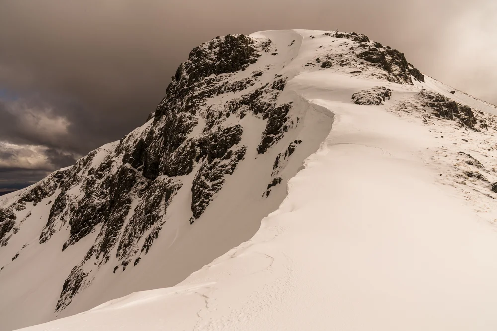 “The middle ground bowed before rising to the final summit and the bottom corner of that big, beautiful Z. In here I was protected from the gusts, and that feeling of openness and gratitude returned.”