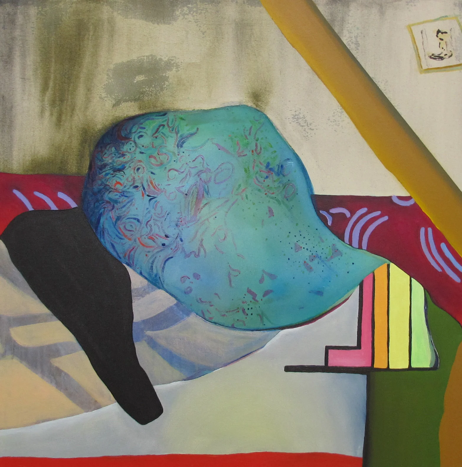 Bow tie 2 / Acrylic on canvas / 35"x33" / 2014