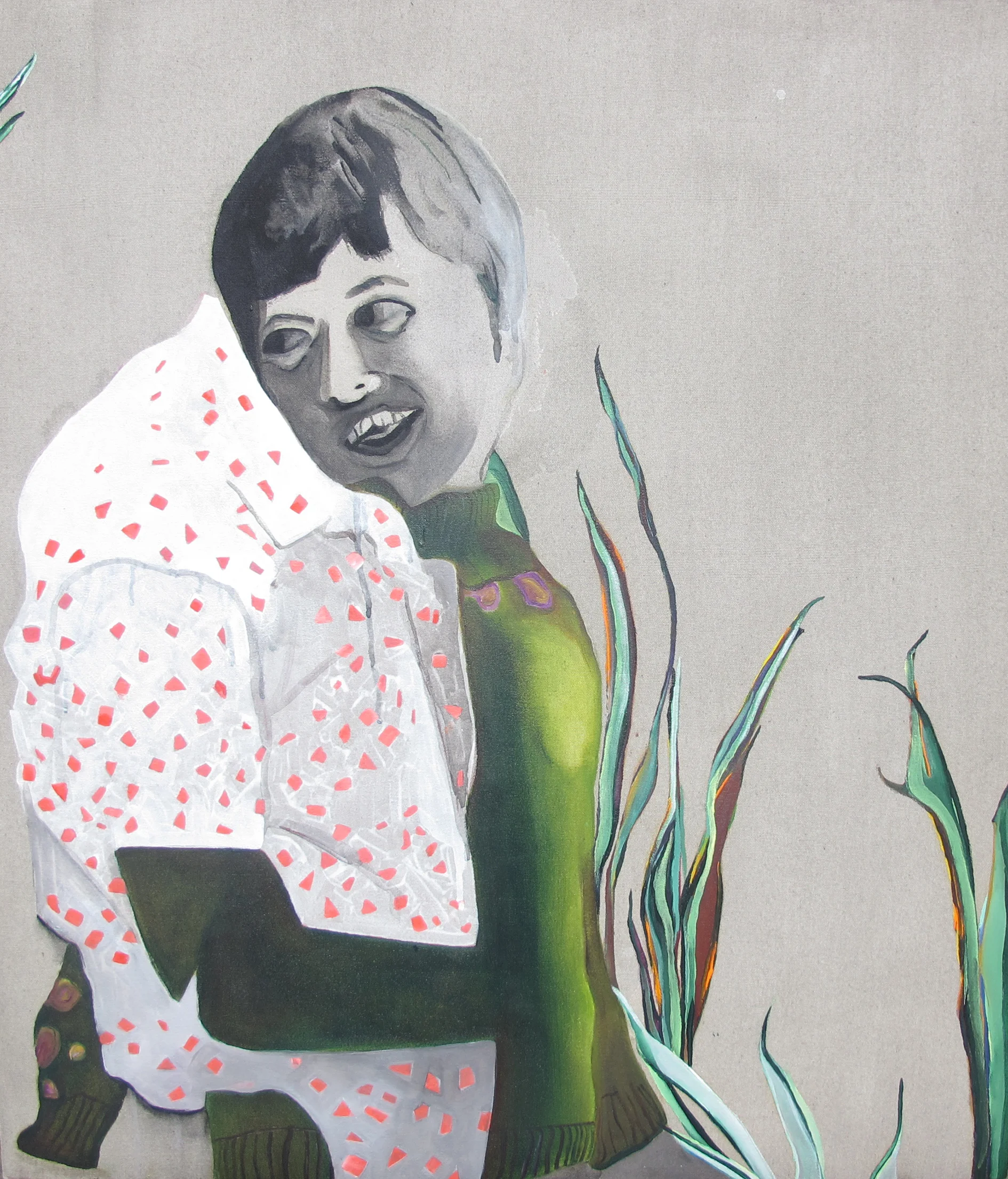 Lean Back / Acrylic on canvas / 30"x36" / 2013