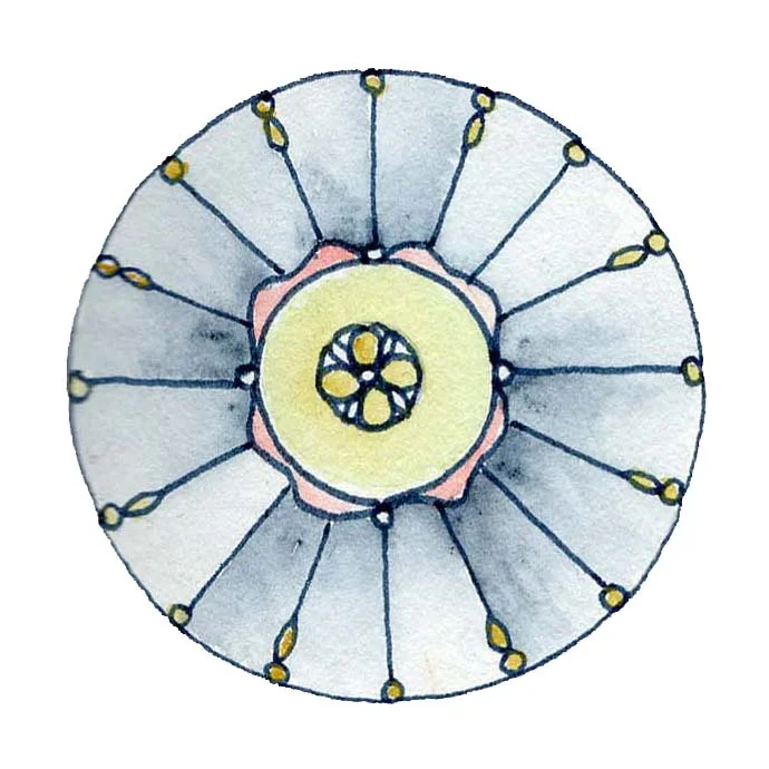 Watercolor Mandala ©Beth Ortman 2017