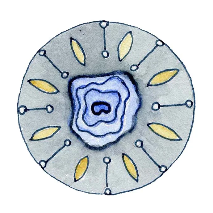 Watercolor Mandala ©Beth Ortman 2017