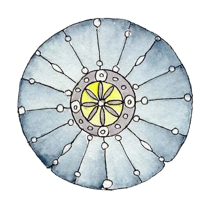 Watercolor Mandala ©Beth Ortman 2017