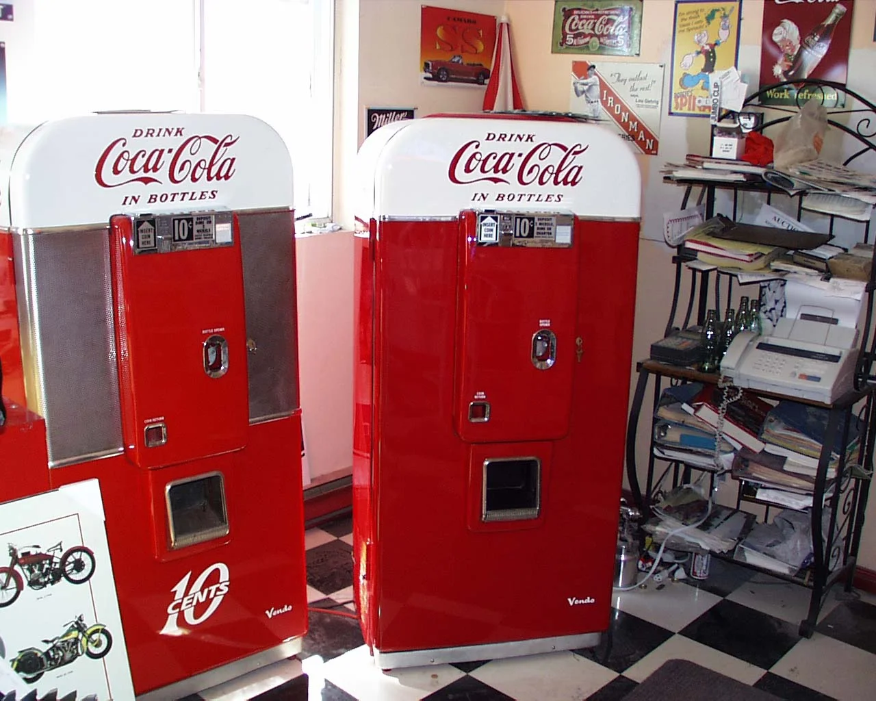 2 Vendo 80 Coke Machines
