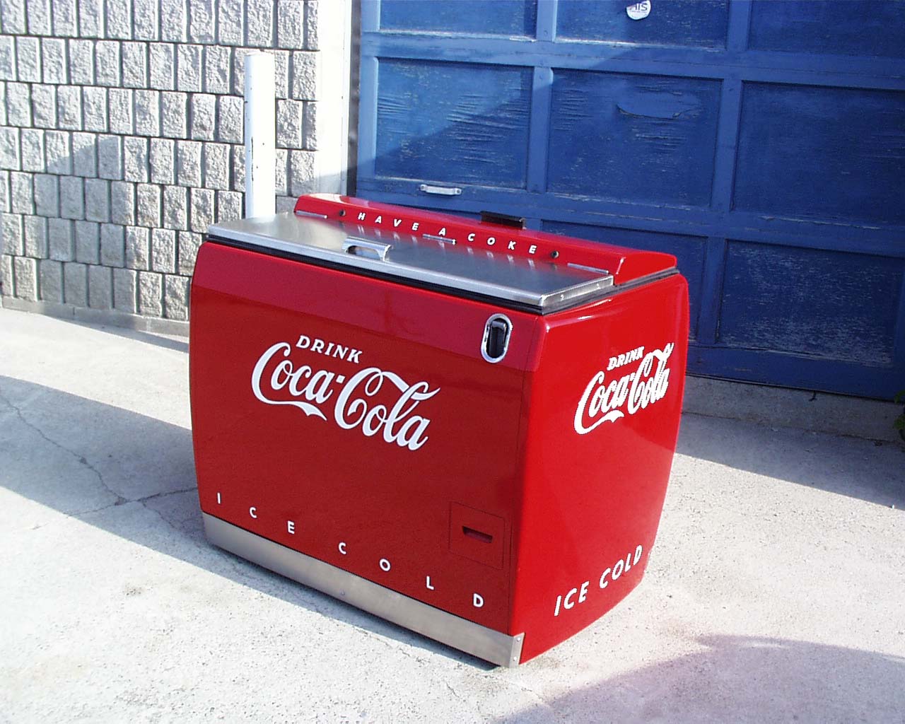 Restored Coke Chest Cooler