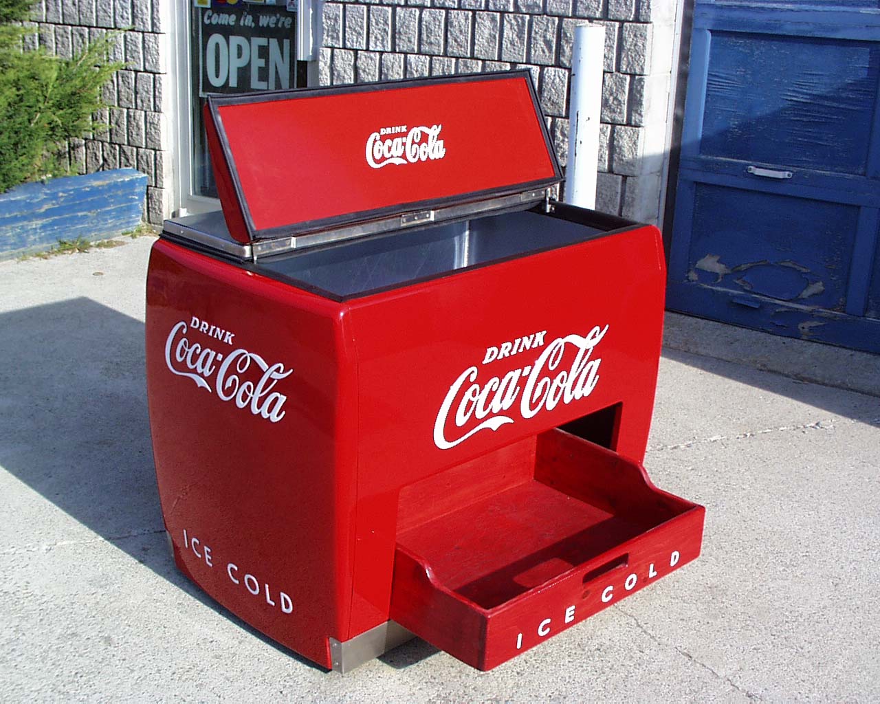 Restored Coke Chest Cooler