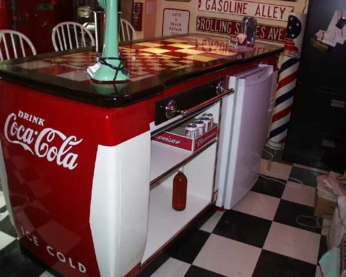 Coke Bar With Fridge