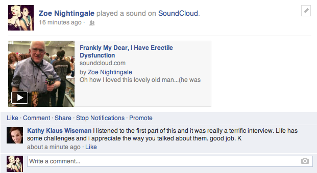 This is my mom's reaction to my facebook post. She makes me laugh so much.