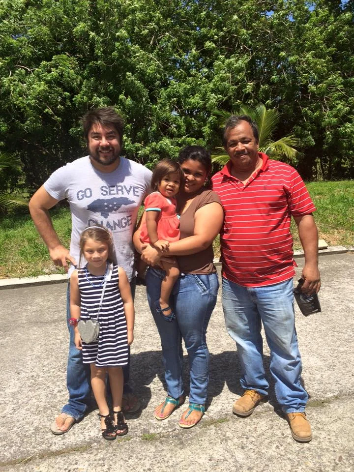Javier and Saige Mendoza with long term friend/partner Jorge Amador his wife, Janeth, and their daughter Alison