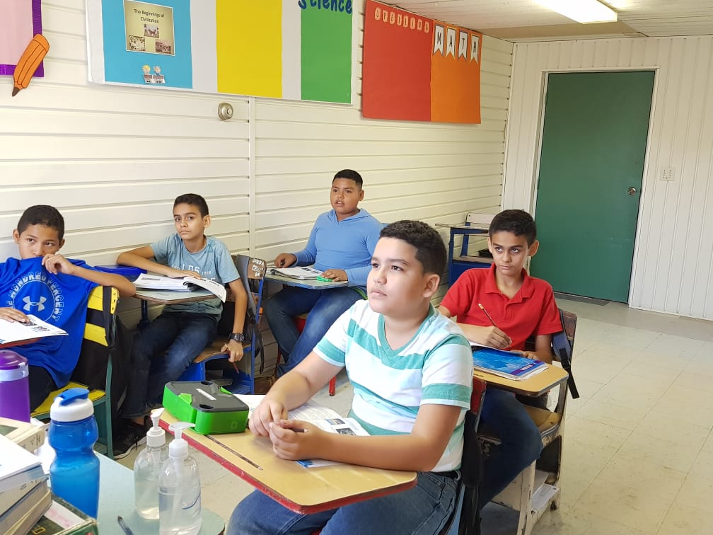 Kids are back to class in La Ceiba, Honduras
