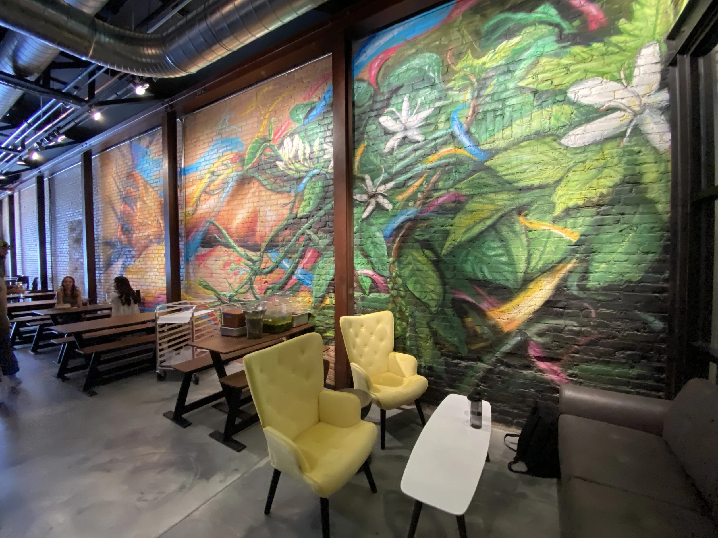  From my instagram  “Some photos of my mural @shredmonk on Main St. in downtown Bozeman. I’d maybe describe the space as upscale, industrial vibe. Imagine a classy brewery+coffee &amp; food spot but beneath a fantastical underpass. I viewed the “Shre