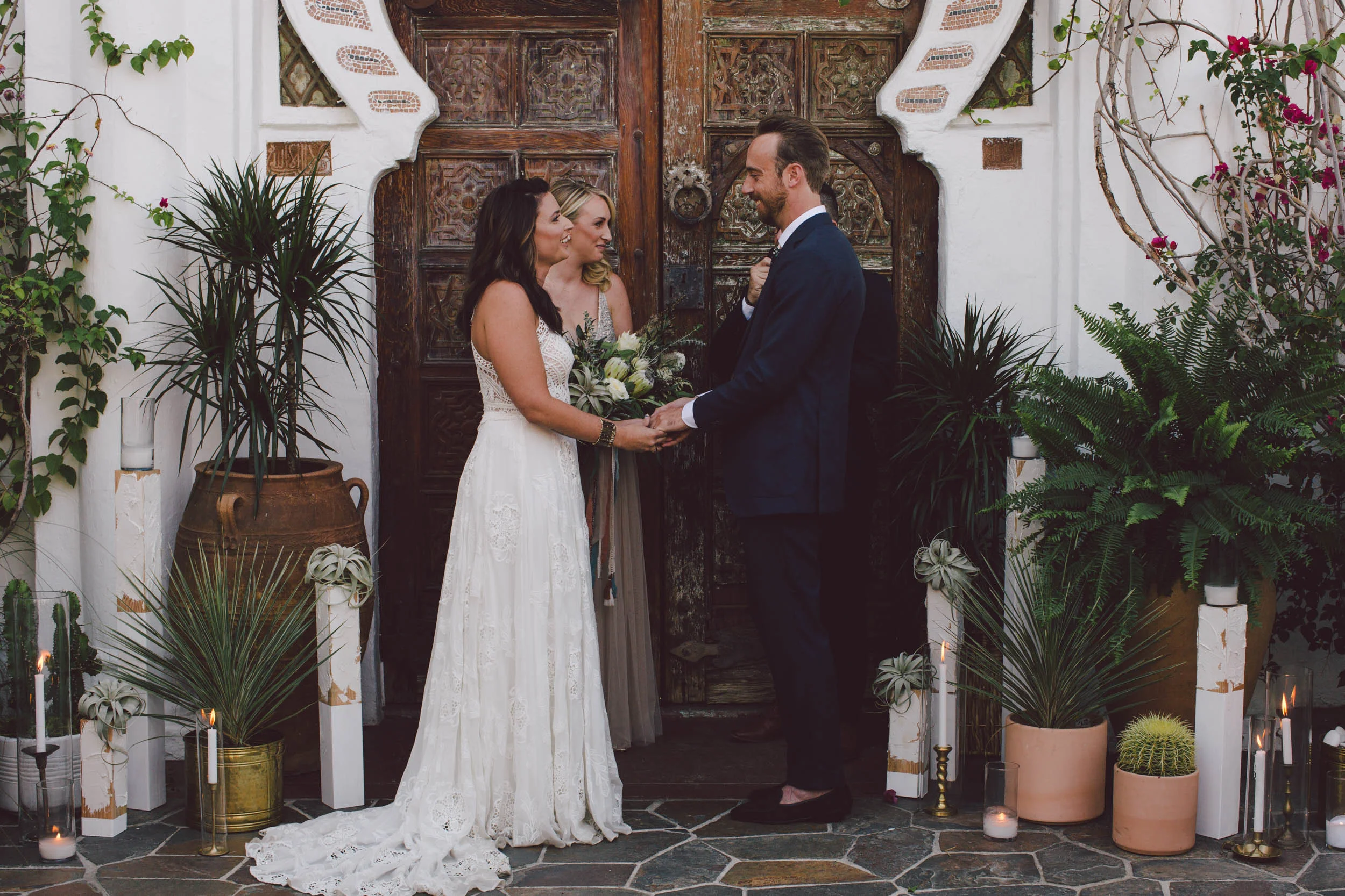 korakia pensione palm springs wedding photography