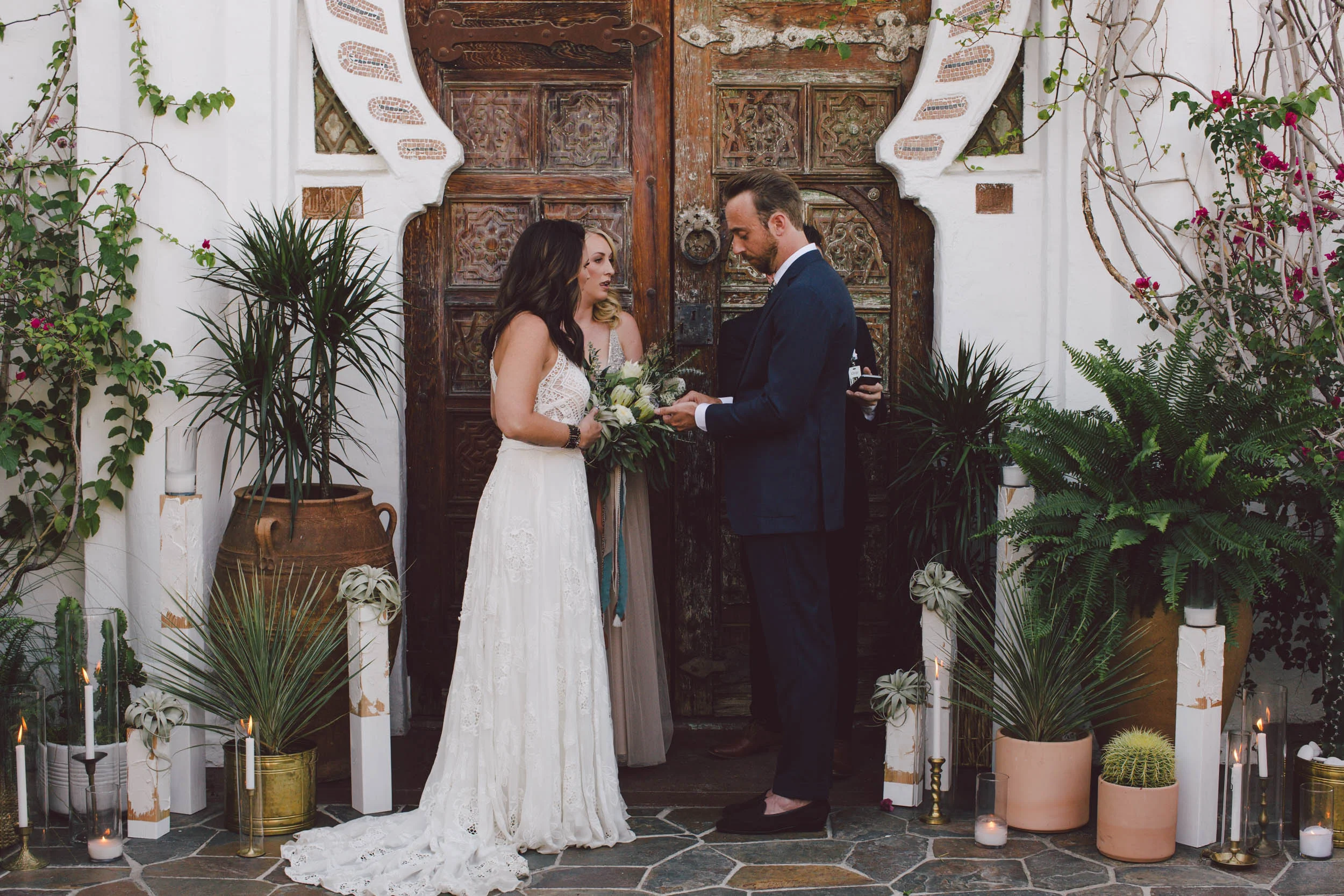 korakia pensione palm springs wedding photography