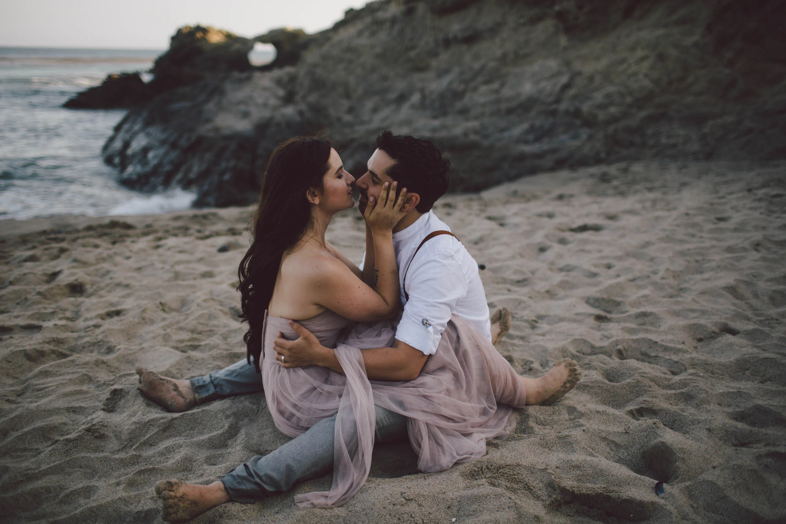 malibu-elopement-engagement-leo carrillo-beach