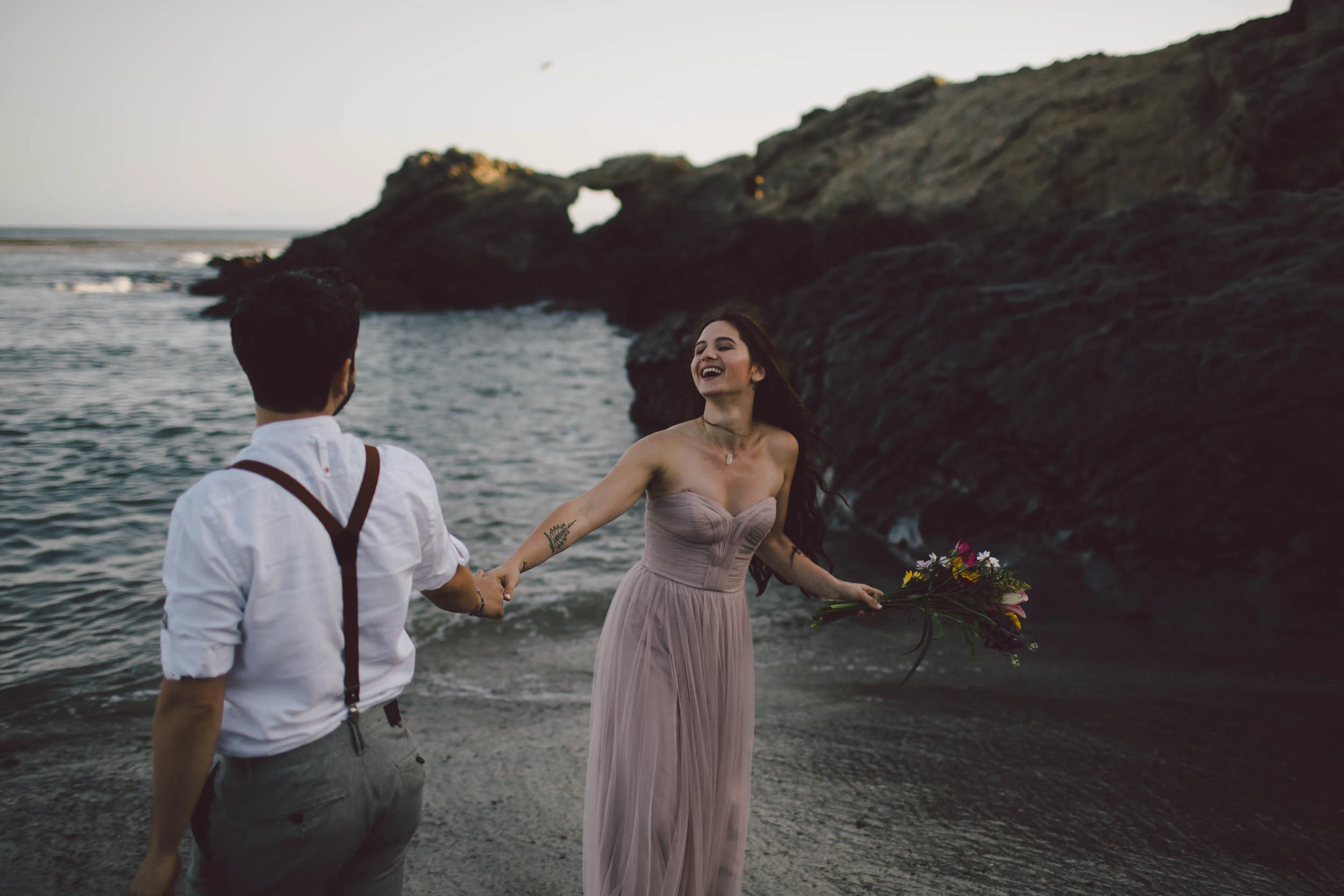 malibu-elopement-engagement-leo carrillo-beach