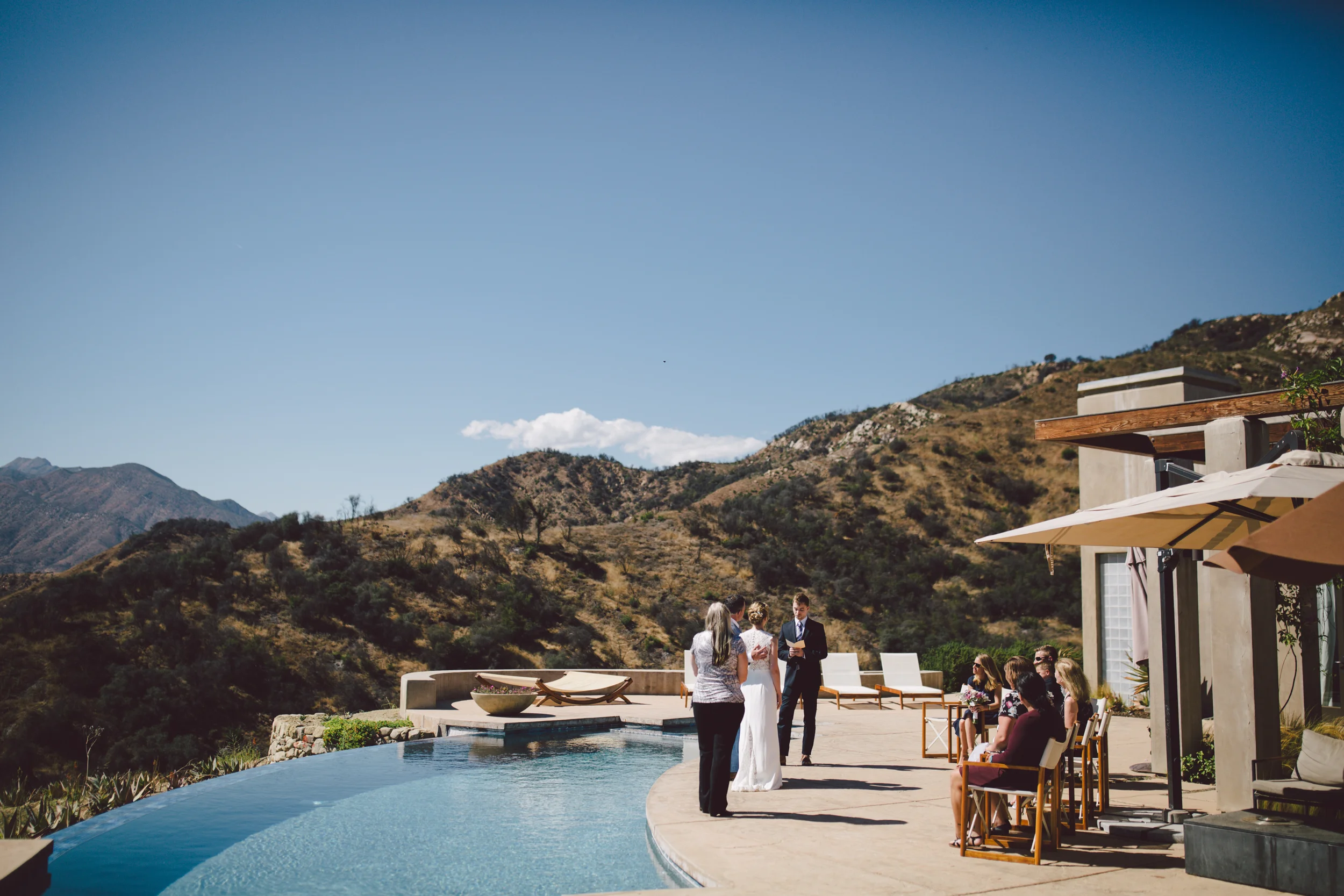 ojai california private estate intimate elopement outdoors mountains