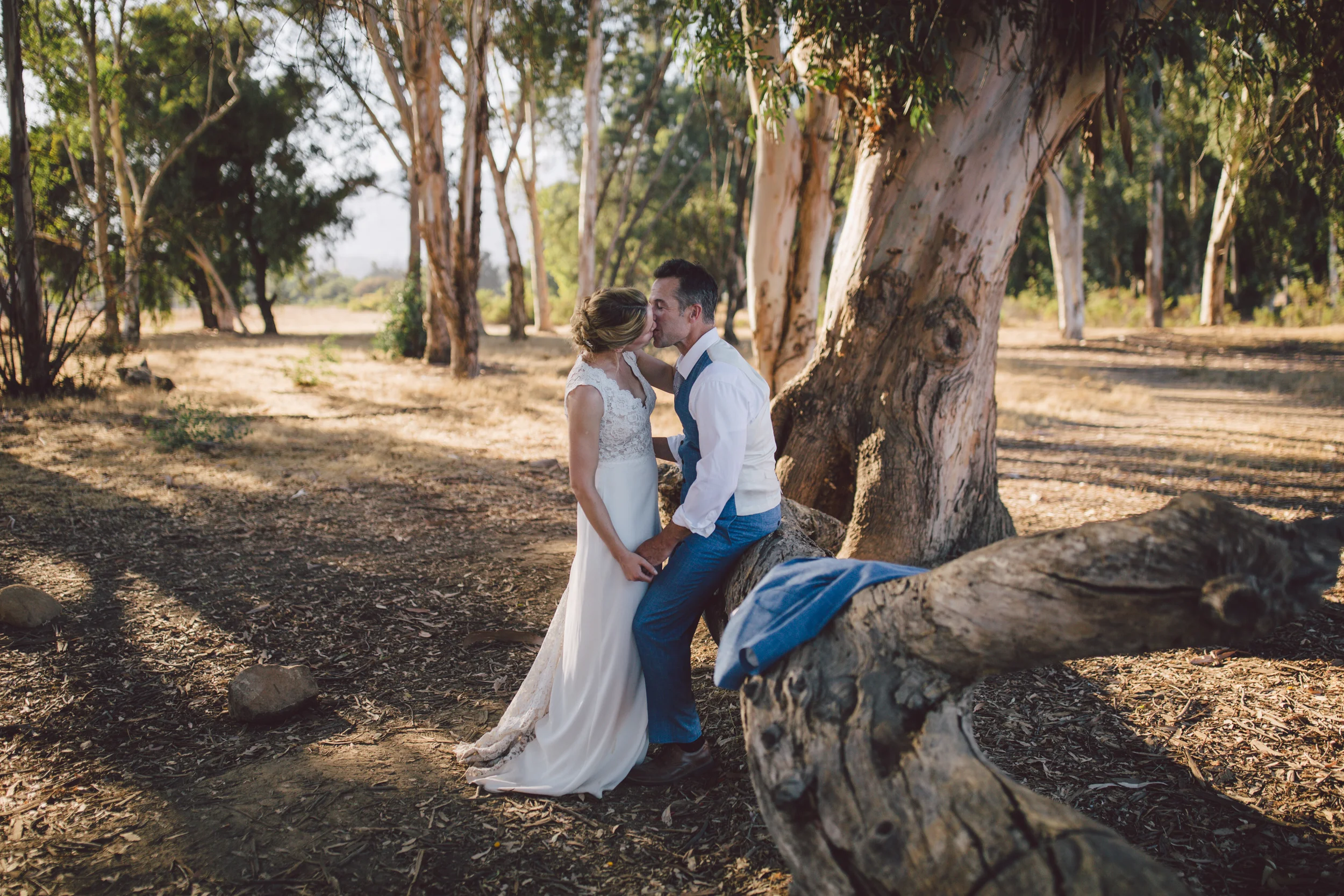 ojai elopement sunset mountain outdoor wedding