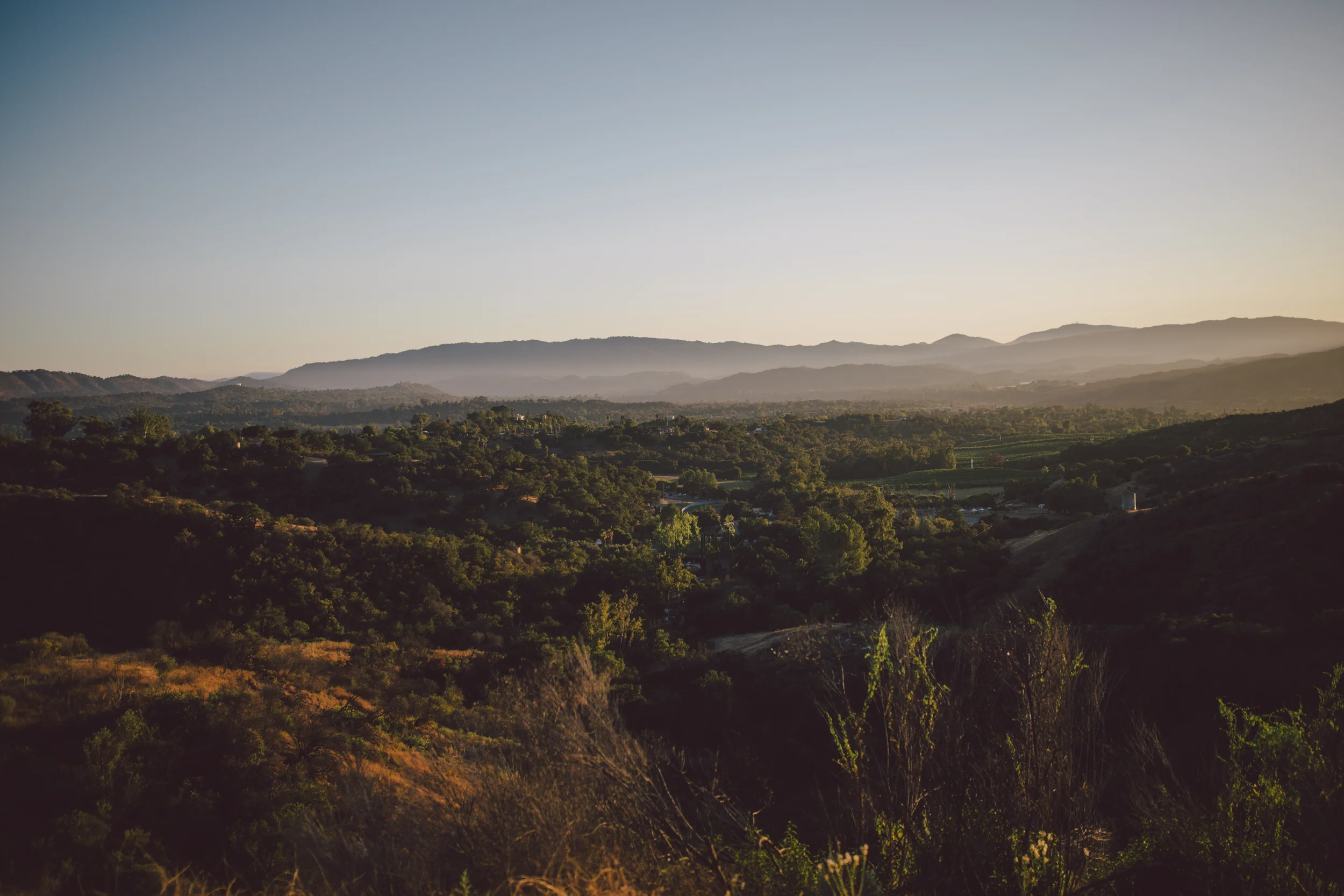 ojai elopement sunset mountain outdoor wedding private estate