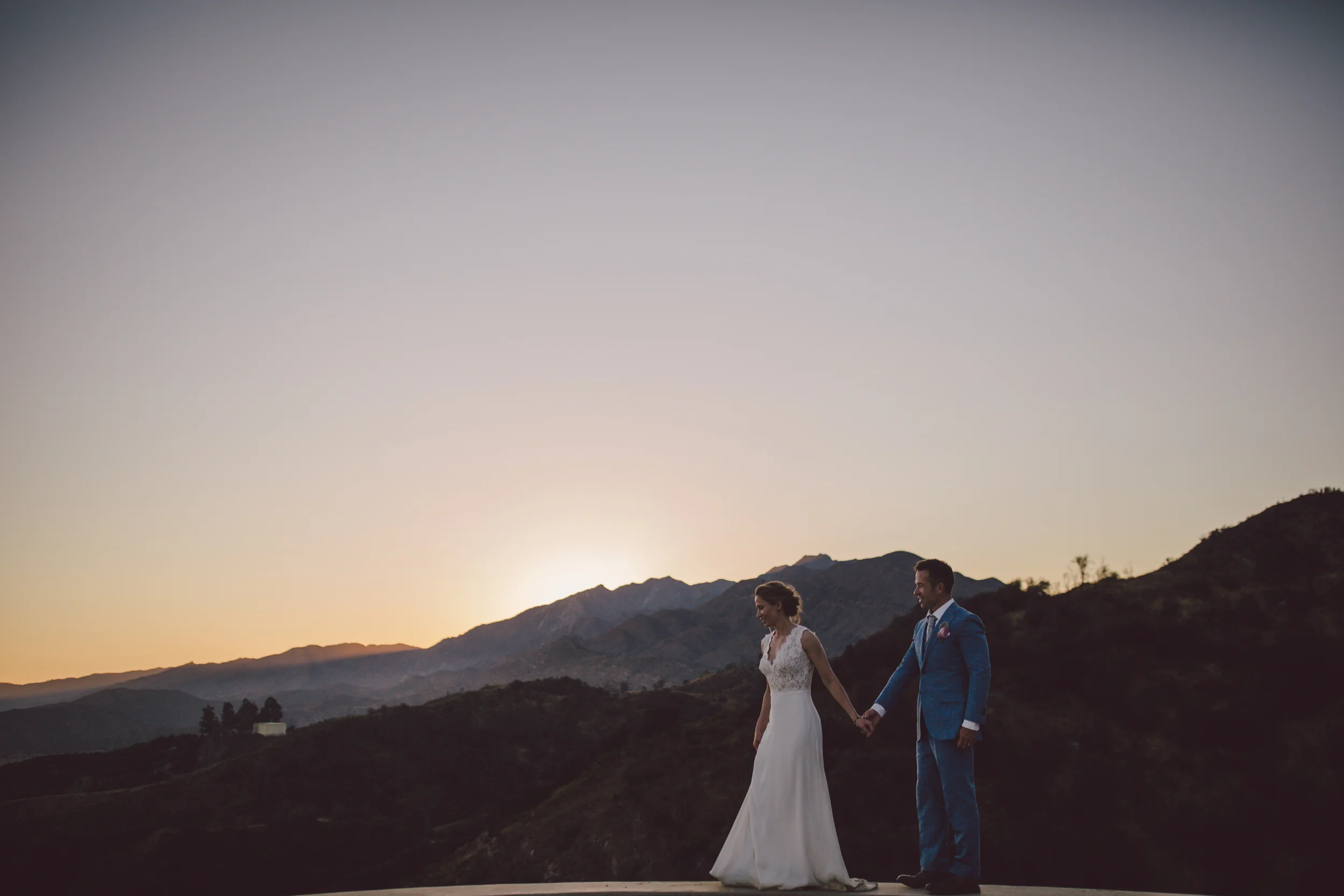 ojai mountain canyon elopement private estate sunset wedding