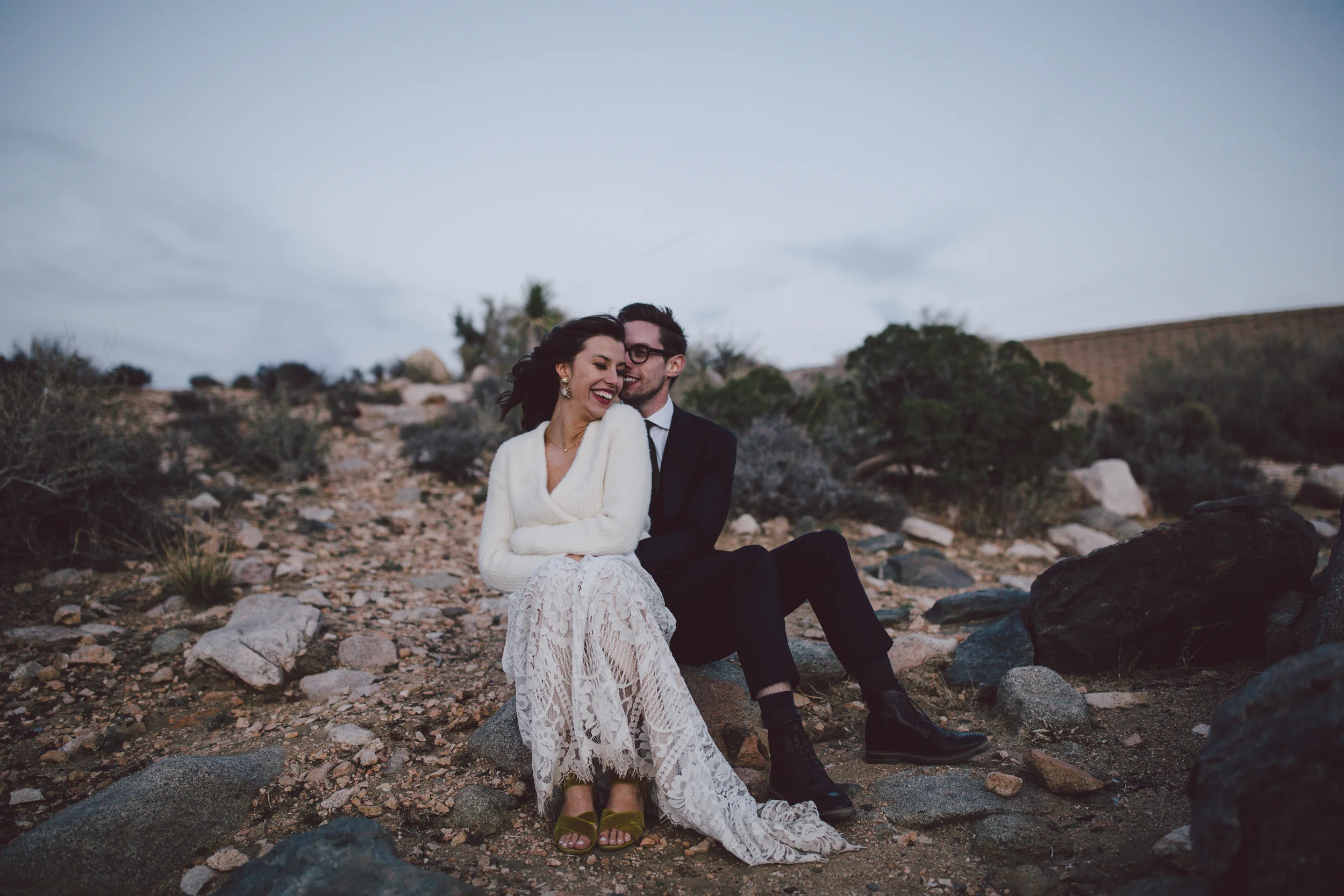 southern california elopement desert joshua tree