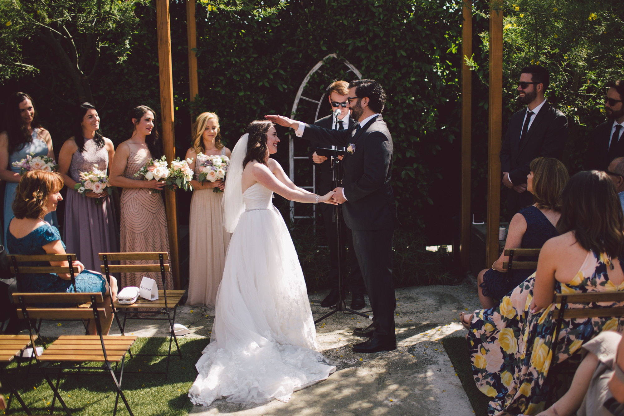 highland park-outdoor ceremony-los angeles-cool wedding venue-vows