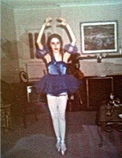 Before the ballet recital, age 13