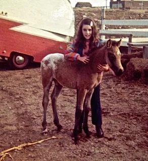 Me and my horse Smokey, age 9
