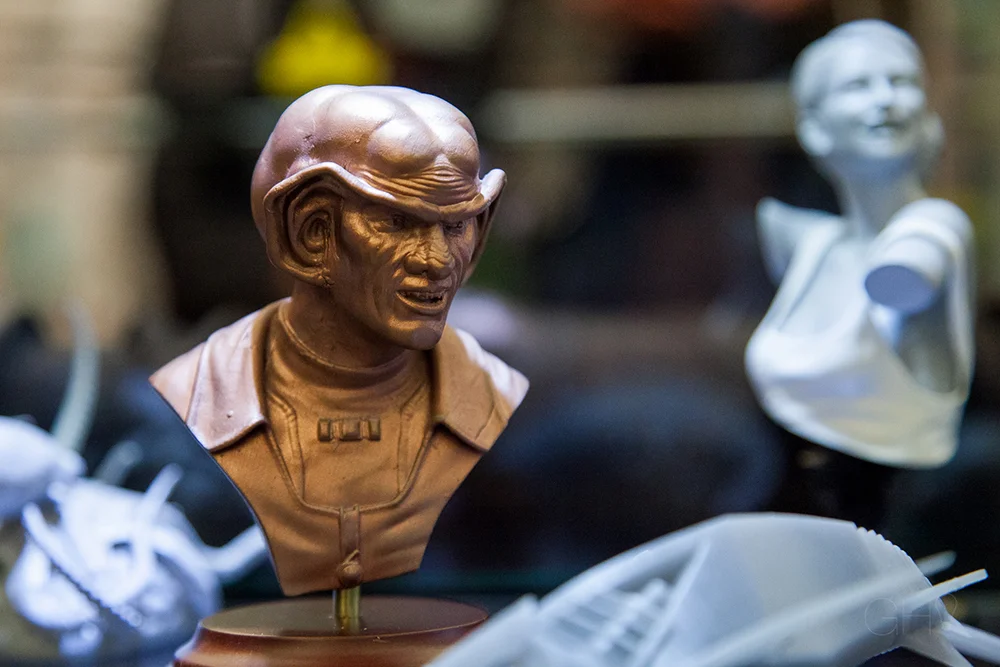 3D Prints at Mold3D's booth.