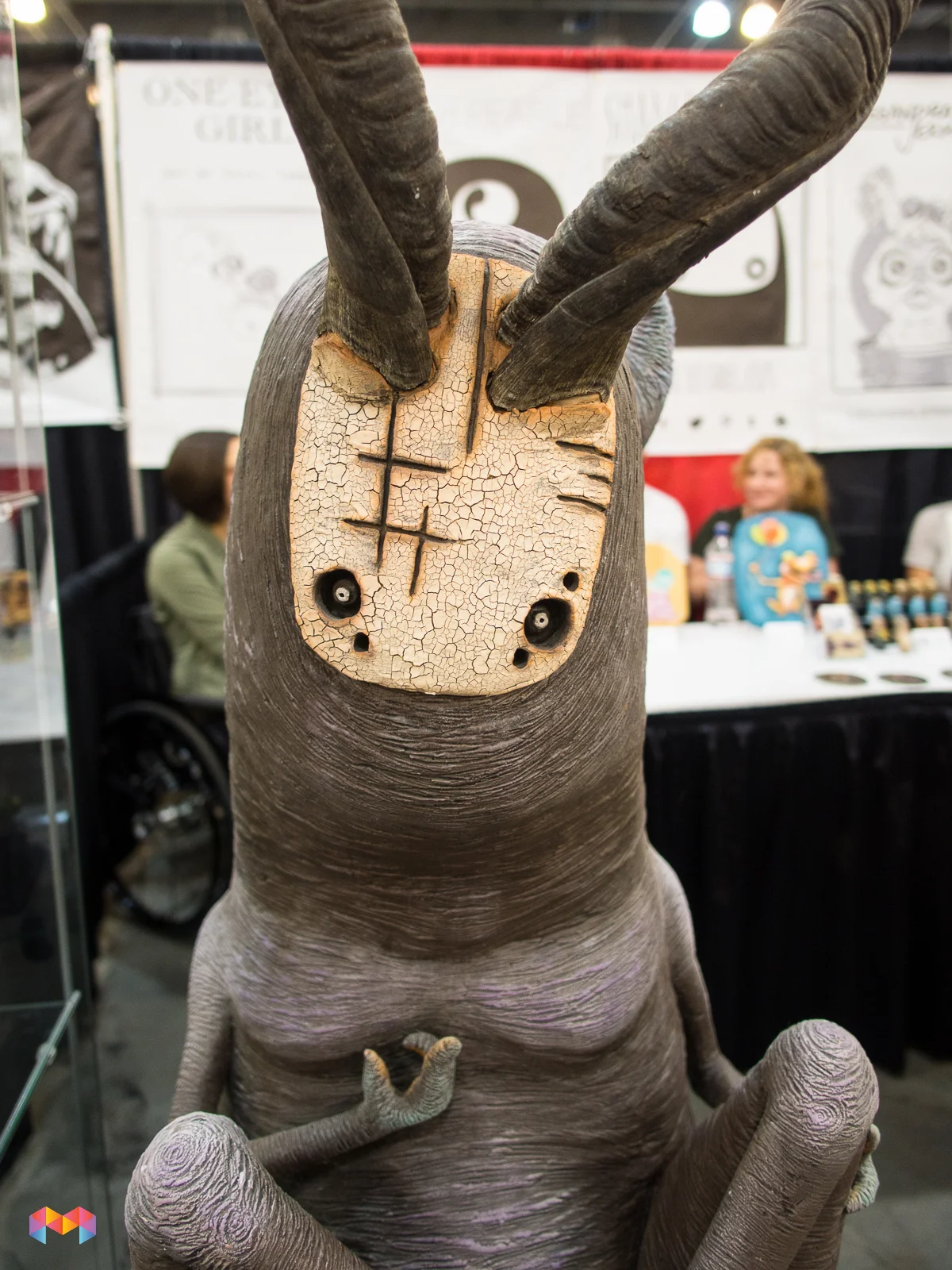 Creepy cool sculptures on display.