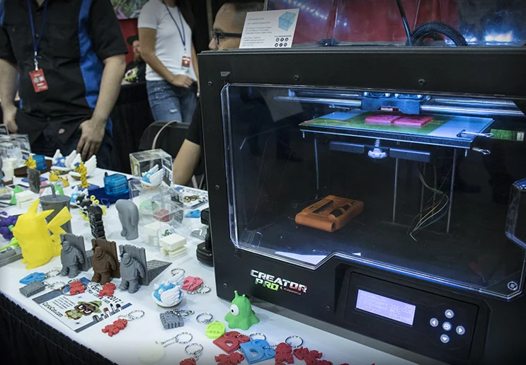 There was a lot of 3D printed created products on display this year.