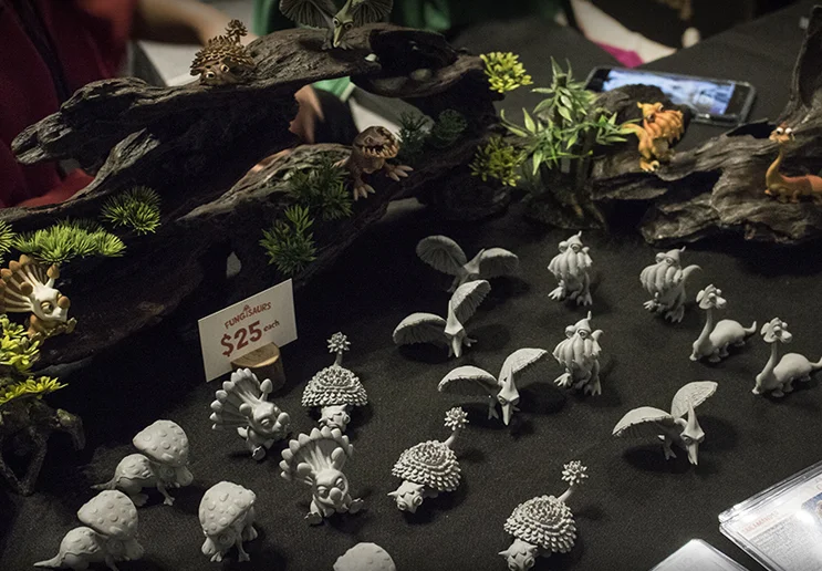 Very creative 3D Printed produced "Fungisaurs " IP by 3D Printing professional Aiman Akhtar.