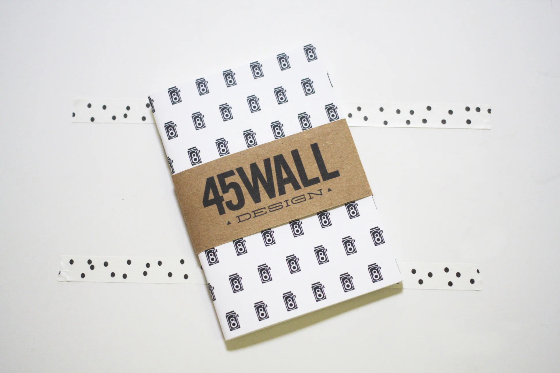South Bay Graphic Designer, Traci of 45 Wall Design , contributed her signature jotters in a variety of patterns, including this great vintage camera one for the blogger photographers.