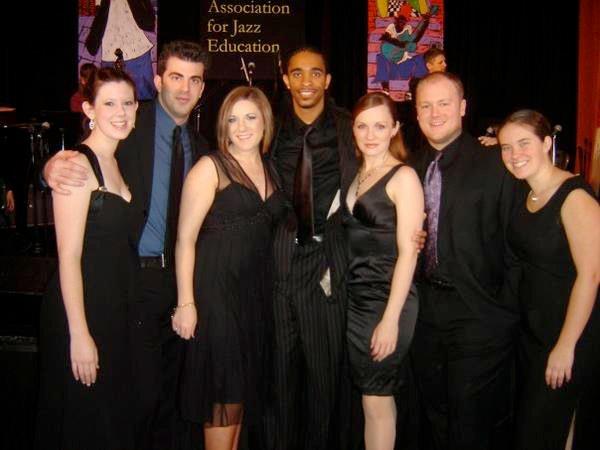 An oldie but goodie. My first vocal jazz group C-Sus circa '05, in NYC after winning the Downbeat Award for "Best Collegiate Vocal Jazz Ensemble in the United States and Canada."