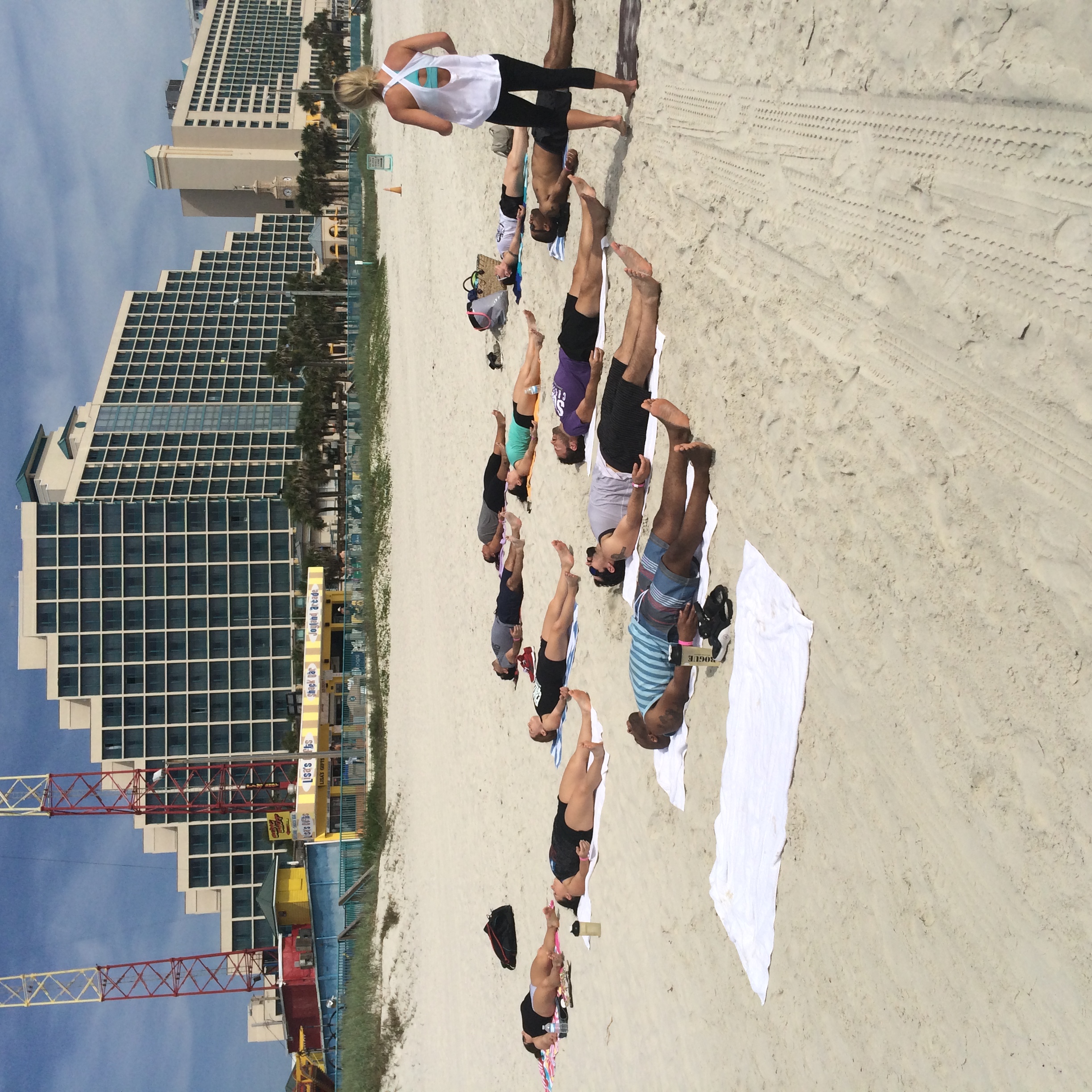 SUBU does Yoga on the beach! 
