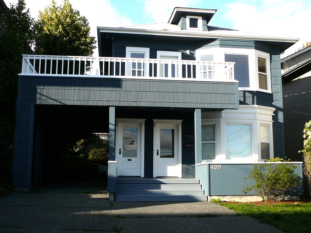 This is a Seattle Duplex that could be a co-op ownership opportunity for two families.