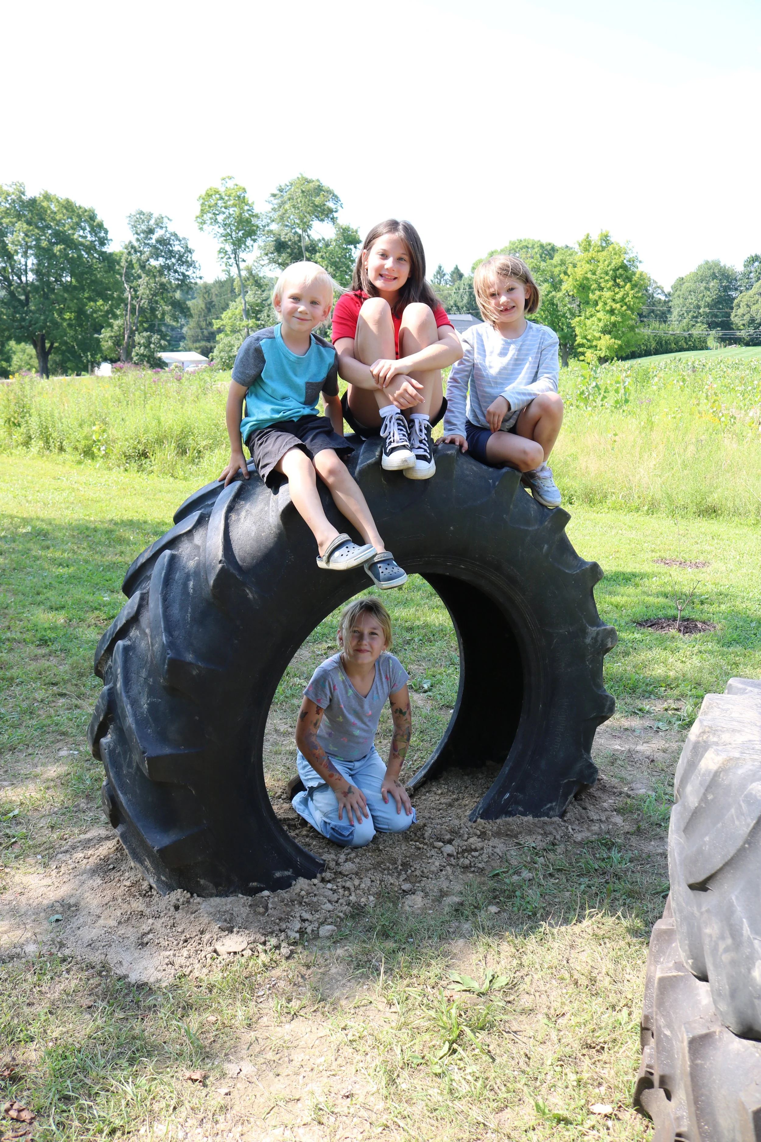 Enjoying the tires together