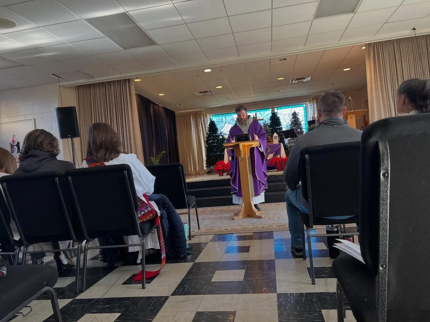 We&rsquo;d love to see you tomorrow as we light the pink candle for the third Sunday of Advent.

Stir up your power, O Lord, and with great might come among us; and, because we are sorely hindered by our sins, let your bountiful grace and mercy speed