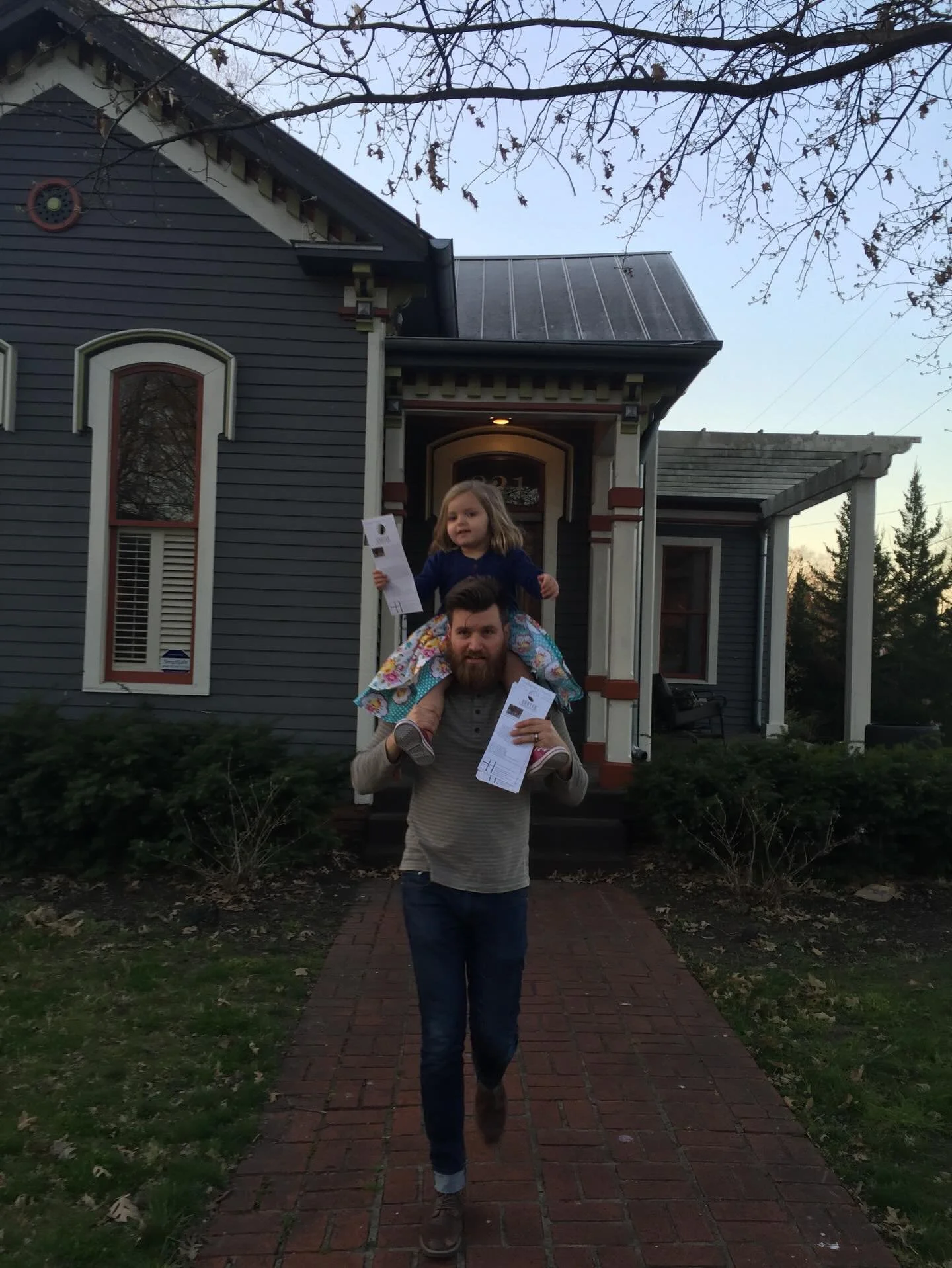 A little throwback to Sacrament in 2016, when we were just getting started: doorhangers for neighbors and meeting at Inglewood Elementary School. Also, (Fr.) Preston&rsquo;s first official training towards the priesthood (at historic Riverside Church